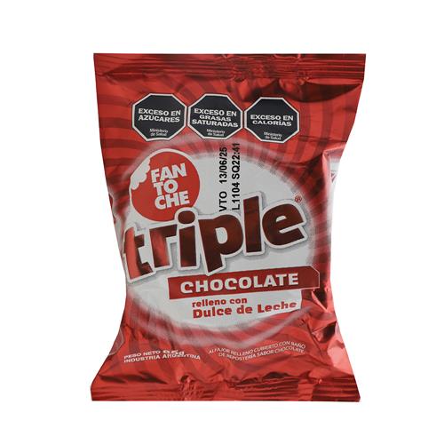 77991577 ALFAJOR FANTOCHE TRIPLE CHOCOLATE