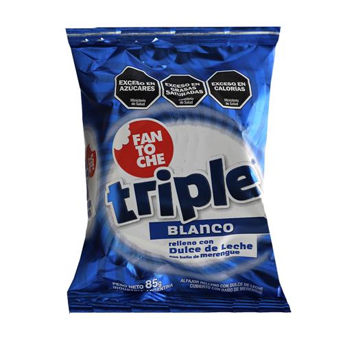 ALFAJOR FANTOCHE TRIPLE BLANCO