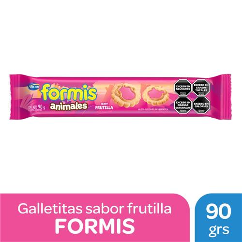 GALLETITAS FORMIS 90G VAINILLA FRUTILLA. ROU