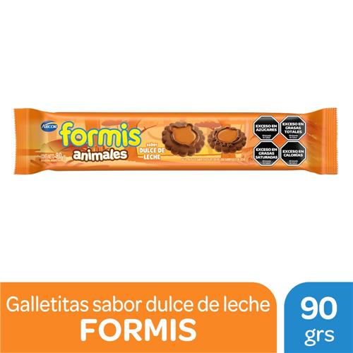 GALLETITAS FORMIS 90G CHOC.DULCE DE LECHE ROU