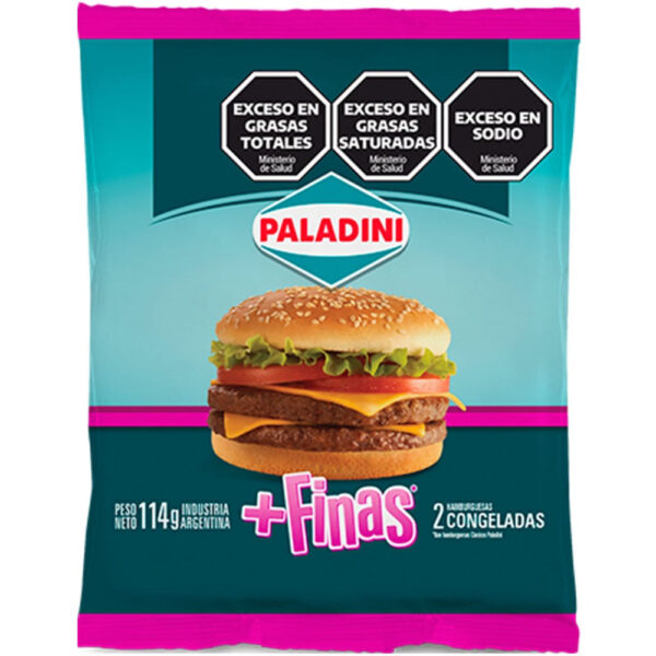 HAMBURGUESAS PALADINI + FINAS 114G 2U