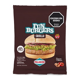 FUN BURGUERS PALADINI 160G  CRIOLLA