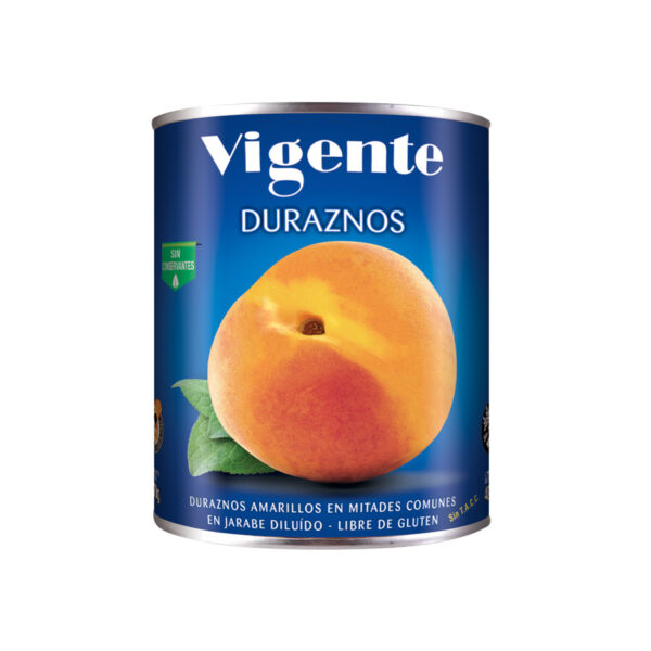 DURAZNOS VIGENTE 820G MITADES