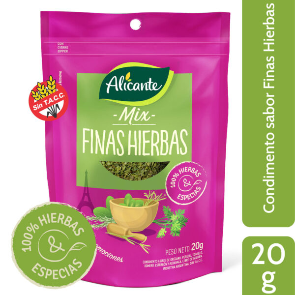 CONDIMENTO ALICANTE MIX FINAS HIERBAS 20G