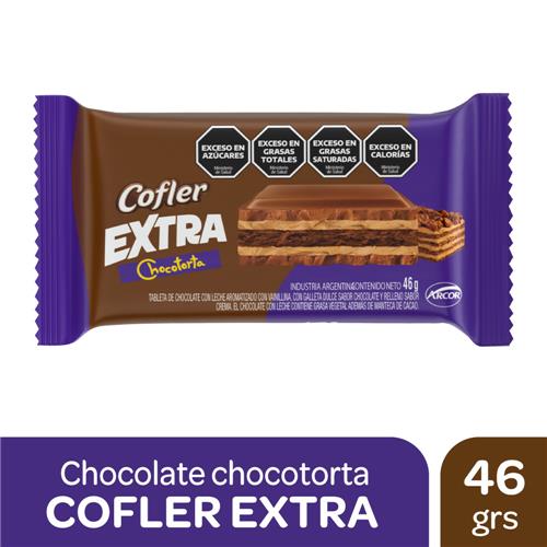CHOCOLATE TABLETA 46G COFLER EXTRA CHOCOTORTA