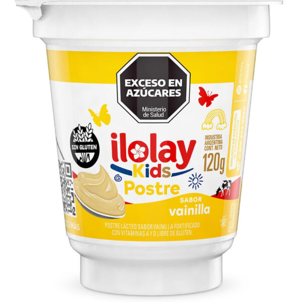 POSTRE ILOLAY 120G KIDS VAINILLA