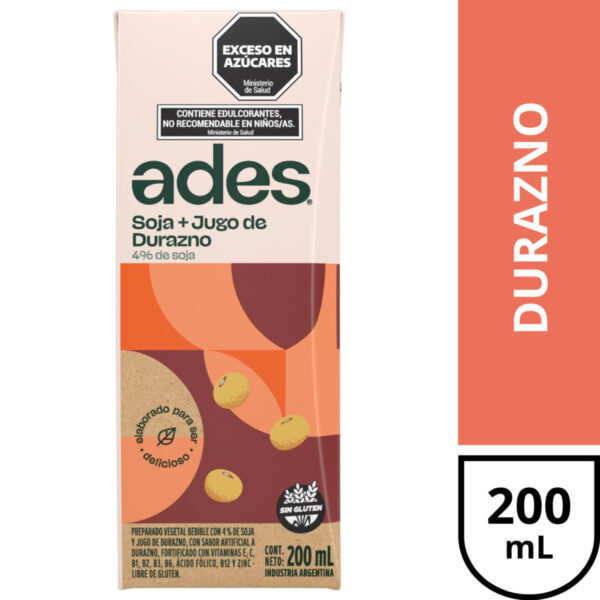 JUGO ADES 200 DURAZNO