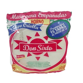 DISCOS EMPANADAS DON SIXTO HORNO