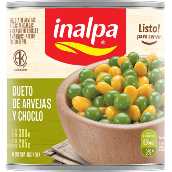 DUETO INALPA 300G ARVEJAS Y CHOCLO.