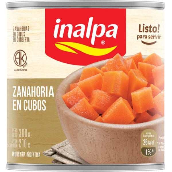 ZANAHORIA INALPA 300G EN CUBOS
