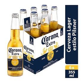 CERVEZA CORONA 330CC 6U .