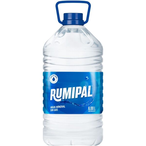 AGUA DE MESA RUMIPAL 6L BAJA EN SODIO.