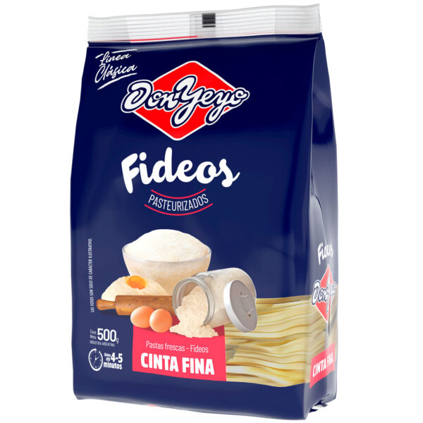 FIDEOS DON YEYO 500G CINTA FINA