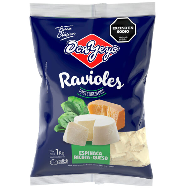 RAVIOLES DON YEYO 1K ESPINACA RICOTA QUESO