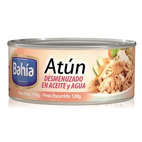 7795933000281 ATUN BAHIA 170G DESMENUZADO ACEITE.